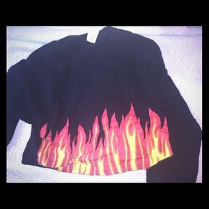 Flame crop top